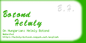 botond helmly business card